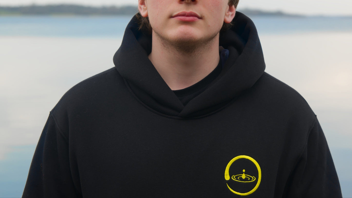 Cozy Hoodie Black screen Print