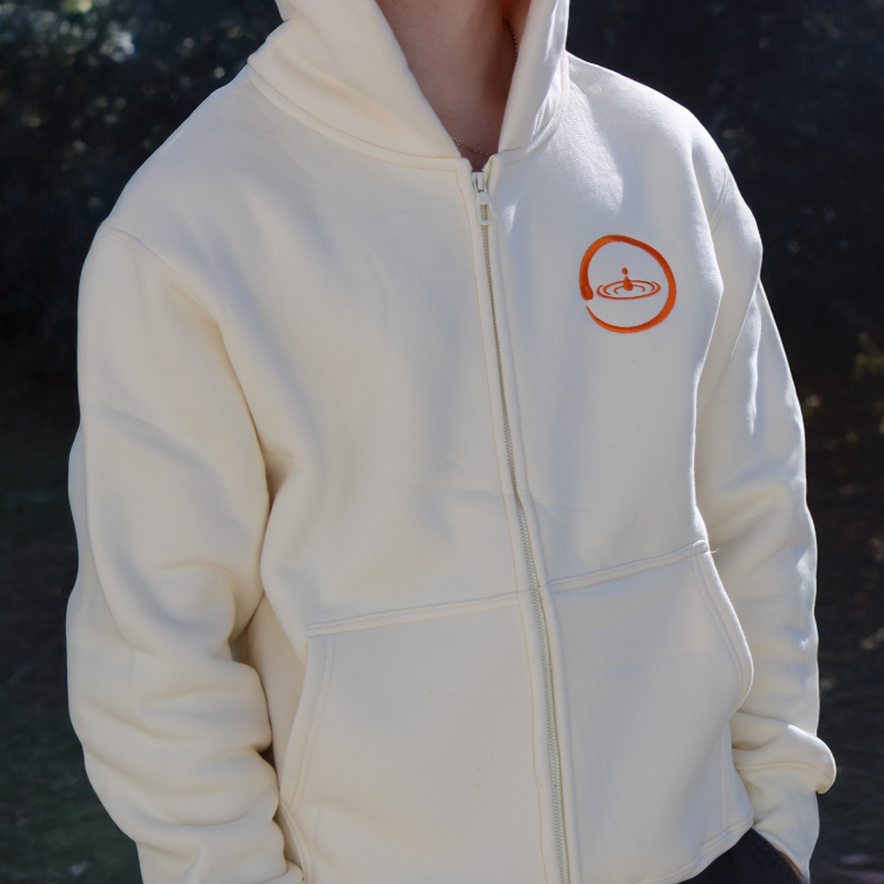 Cozy Cream Zip Hoodie