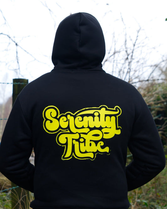 Cozy Hoodie Black 3D Puff Print