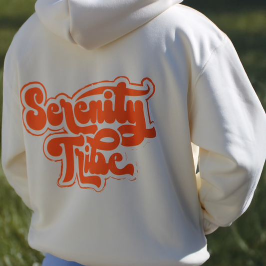 Cozy Hoodie Cream screen  print